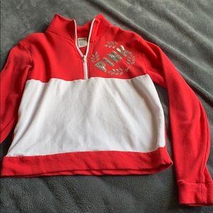 long sleeve vs pink sweatshirt